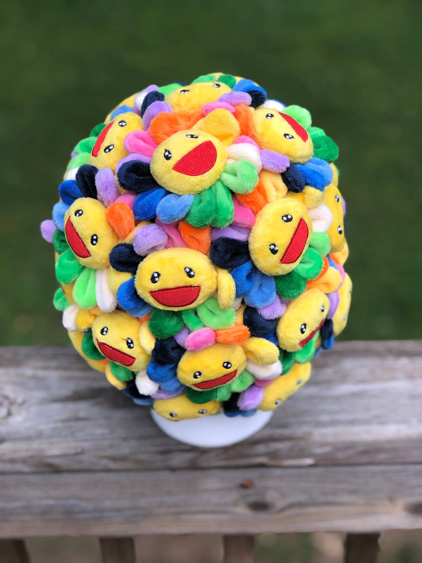 Rainbow Flower Beanie