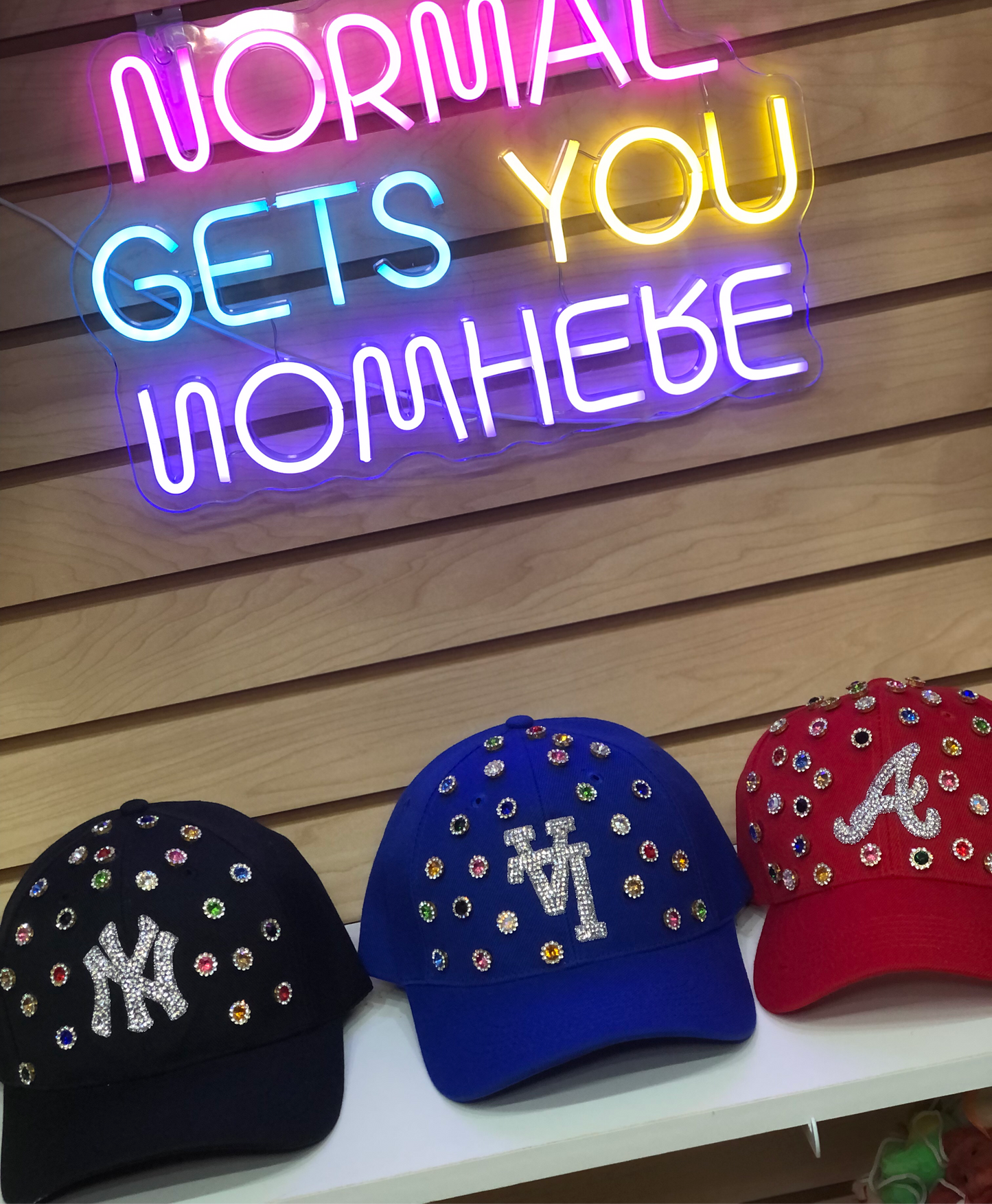 Bling NY Hat Viral Trend Streetwear Fashion Accessories