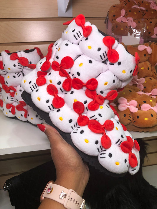 Custom White Kitty Plushie Boots