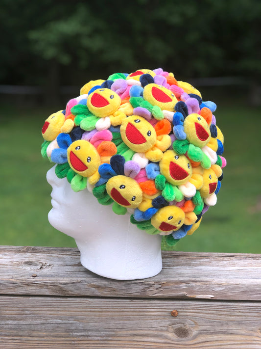 Rainbow Flower Beanie