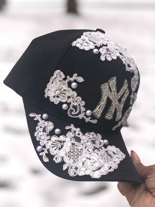 Lace & Pearls NY Hat