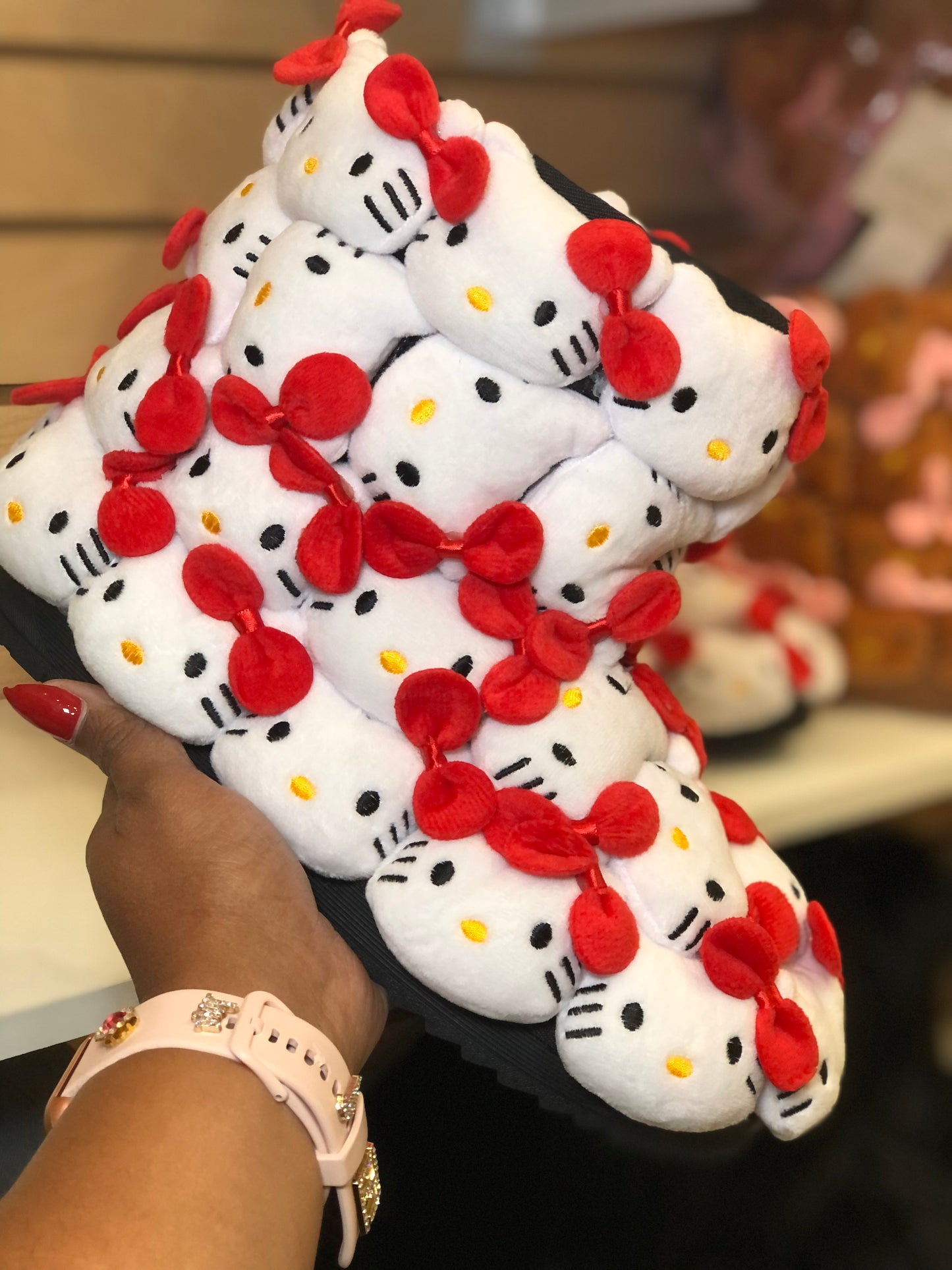 Custom White Kitty Plushie Boots