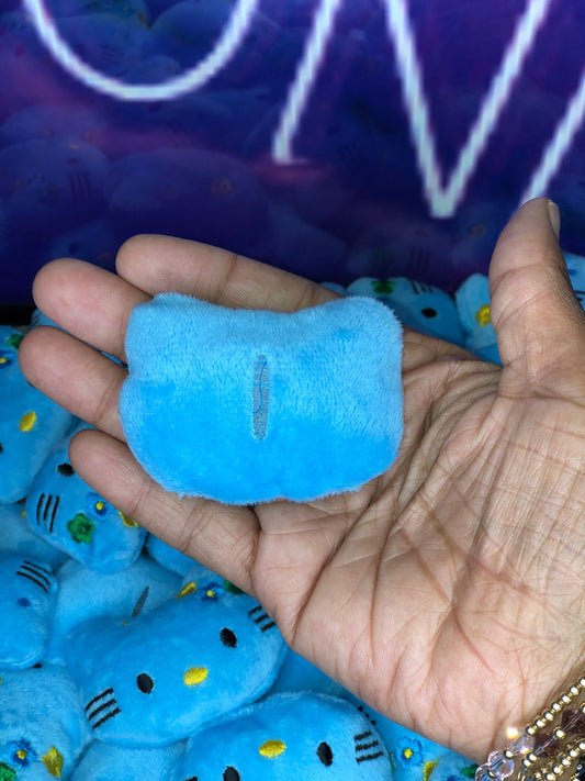 Mini Blue Kitty Plushie (Bulk) | DIY Customization Supply