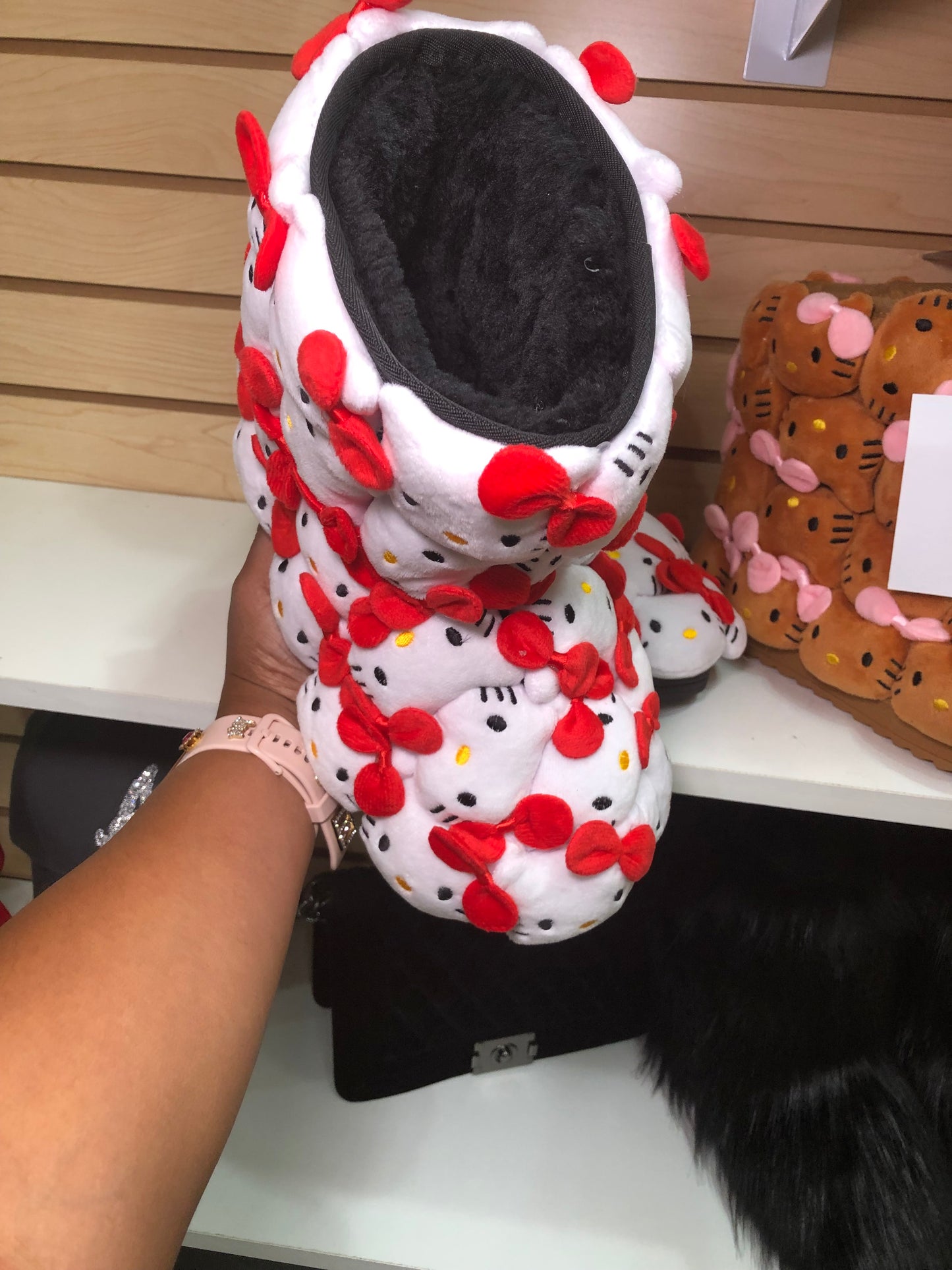 Custom White Kitty Plushie Boots