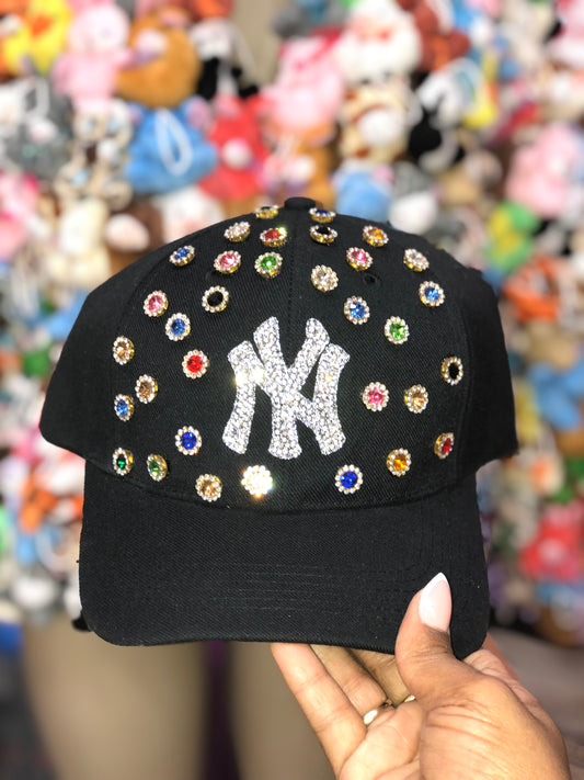 Bling NY Hat Viral Trend Streetwear Fashion Accessories