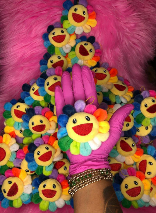 Mini Rainbow Flower Pin Plushie (Bulk) | DIY Customization Supply
Plushies