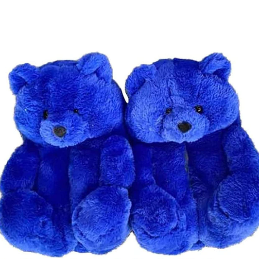 Blue Bear Slippers